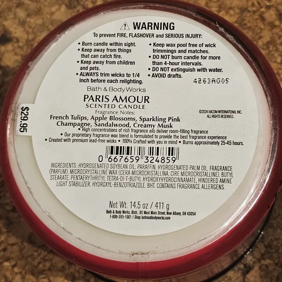 BRAND NEW Bath and Body Works 3-Wick Limited Edition Emily in Paris - Picture 2 of 4